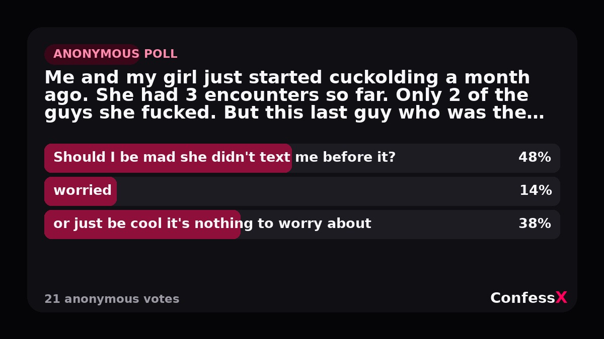 Approved anonymous confession social card